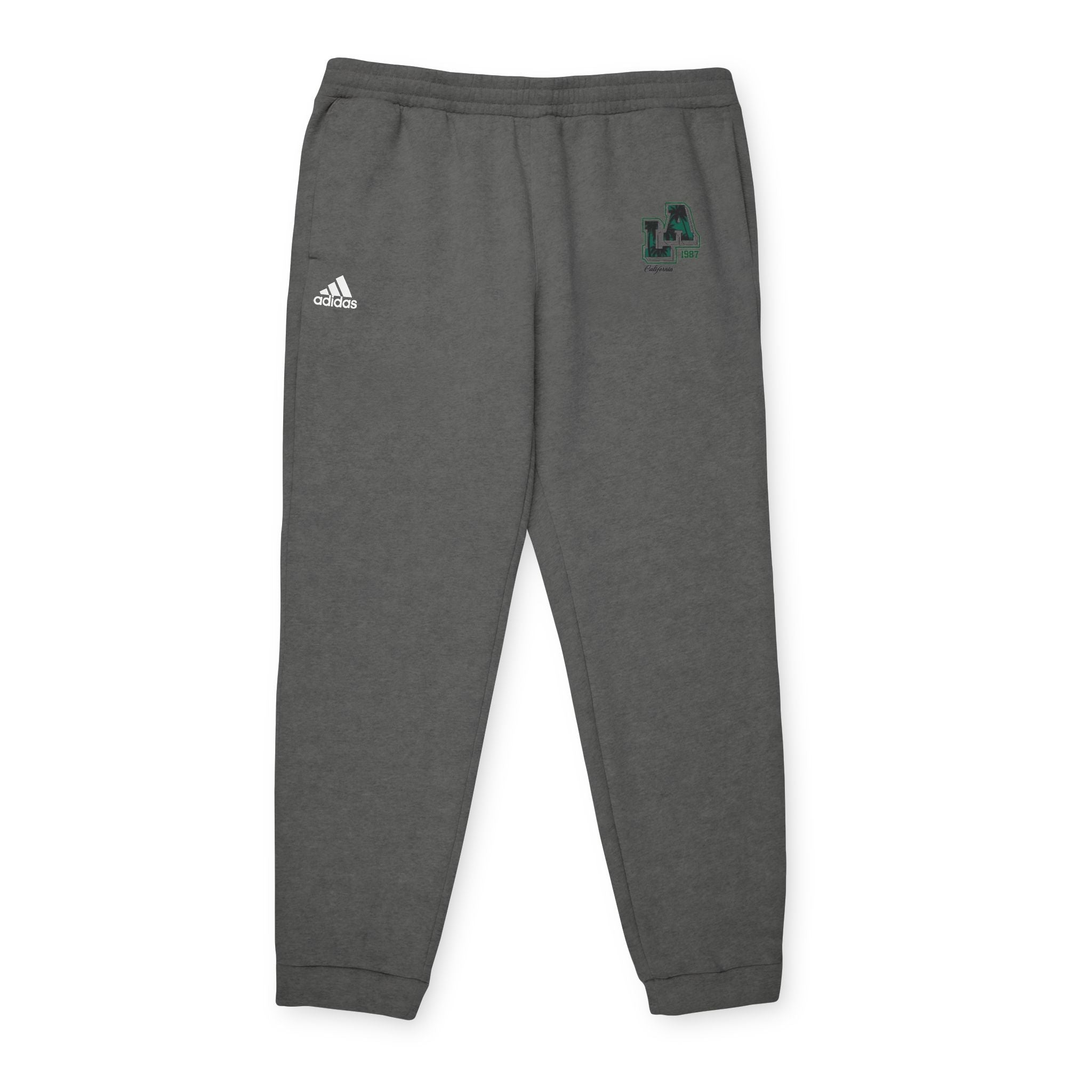 Adidas Fleece Joggers — Charcoal Cozy Athletic Sweatpants